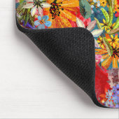 Mooi helder kleurrijk Abstract bloemenpatroon Muismat (Hoek)