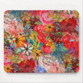 Mooi helder kleurrijk Abstract bloemenpatroon Muismat (Voorkant)