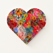 Mooi helder kleurrijk Abstract bloemenpatroon Notitieboek (Achterkant)