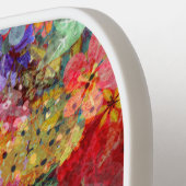 Mooi helder kleurrijk Abstract bloemenpatroon Pickleball Paddle (Links Detail)