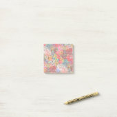 Mooi helder kleurrijk Abstract bloemenpatroon Post-it® Notes (Op bureau)