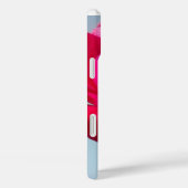 Mooi hemels Roos rood tegen blauw Case-Mate iPhone Case (Achterkant / Rechts)