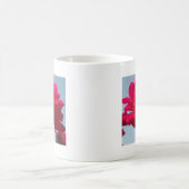 Mooi hemels Roos rood tegen blauw Koffiemok (Center)