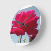 Mooi hemels Roos rood tegen blauw Ronde Klok (Hoek)