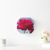 Mooi hemels Roos rood tegen blauw Ronde Klok (Huis)