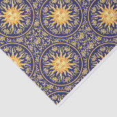 Mooi hemels zonnetjespatroon tissuepapier (Detail)