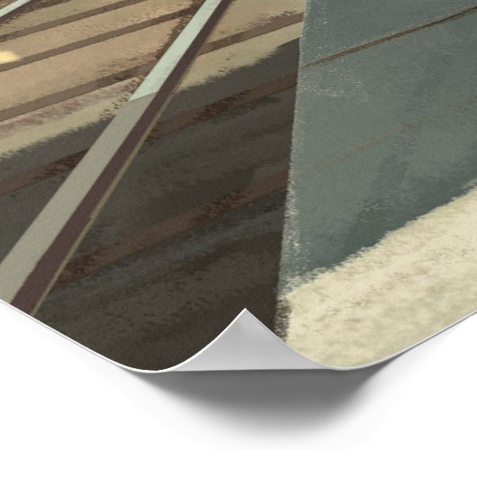 Mooi herfst country scene Poster (Hoek)