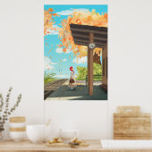 Mooi herfst country scene Poster (Keuken)