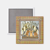 Mooi Herfst land Teddy Bears Magnet (Voorkant / Achterkant)
