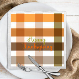 Mooi herfst naadloos patroon Happy Thanksgiving Servet