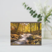 Mooi herfstbos briefkaart (Staand voorkant)