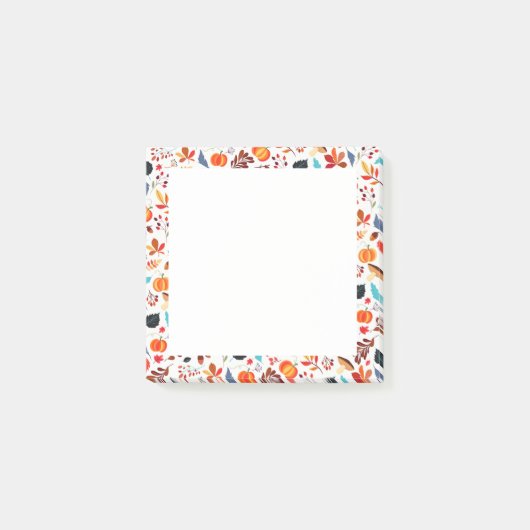 Mooi herfstpatroon 3 post-it® notes (Voorkant)