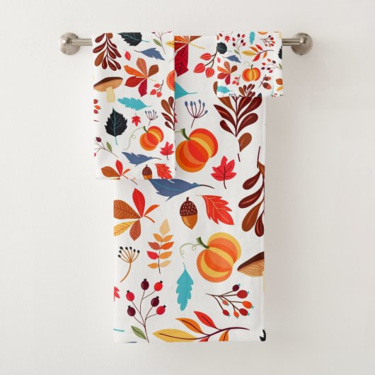 Mooi herfstpatroon bad handdoek (Insitu)