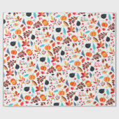 Mooi herfstpatroon inpakpapier (Vlak)