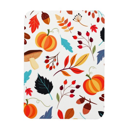 Mooi herfstpatroon magneet (Verticaal)
