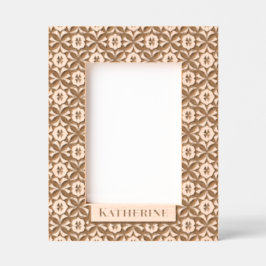 Mooi herhalingspatroon gegraveerde lijstjes