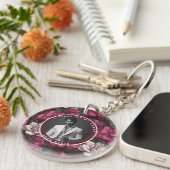 Mooi herinneringsgeschenk met Aangepaste Gardenia' Sleutelhanger (Voorkant Rechts)
