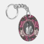 Mooi herinneringsgeschenk met Aangepaste Gardenia' Sleutelhanger (Voorkant Links)