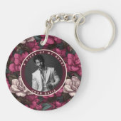 Mooi herinneringsgeschenk met Aangepaste Gardenia' Sleutelhanger (Achterkant)