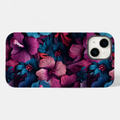 Mooi Hibiscus bloempatroon Case-Mate iPhone Case (Achterkant (horizontaal))