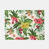 Mooi hibiscus bloempatroon deurmat (Voorkant)