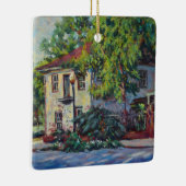 Mooi historisch huis in New Harmony Indiana Keramisch Ornament (Rechts)