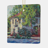 Mooi historisch huis in New Harmony Indiana Keramisch Ornament (Links)