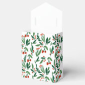 Mooi Holly Berry Botanical Kerstfeest Bedankdoosjes (Geopend)