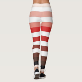Mooi horizontaal breed streep patroon leggings