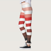 Mooi horizontaal breed streep patroon leggings (Links)