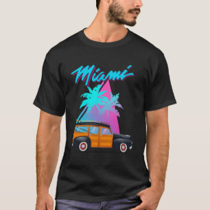 Mooi houtachtig surven wagon t-shirt Geweldig voor