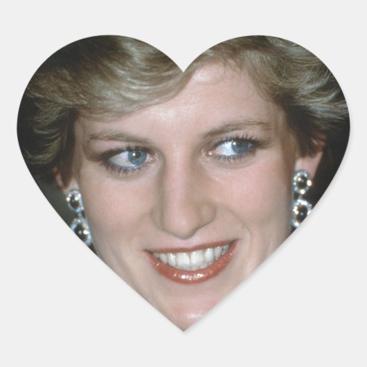Mooi! HRH Princess of Wales Hart Sticker (Voorkant)