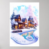 Mooi huis | AI Art. Poster (Voorkant)