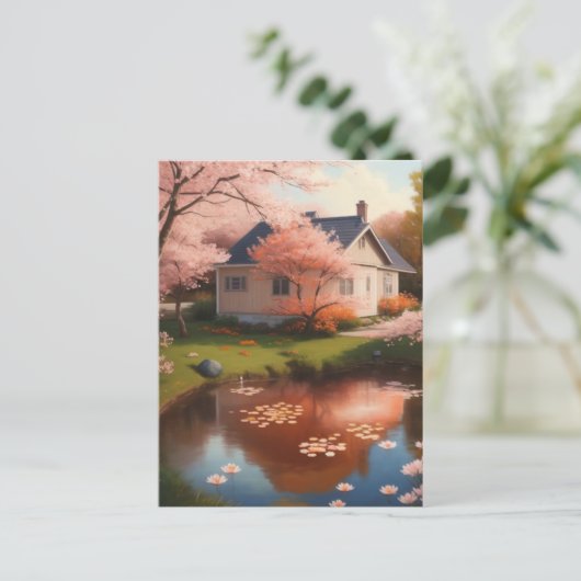 Mooi huis briefkaart (Staand voorkant)