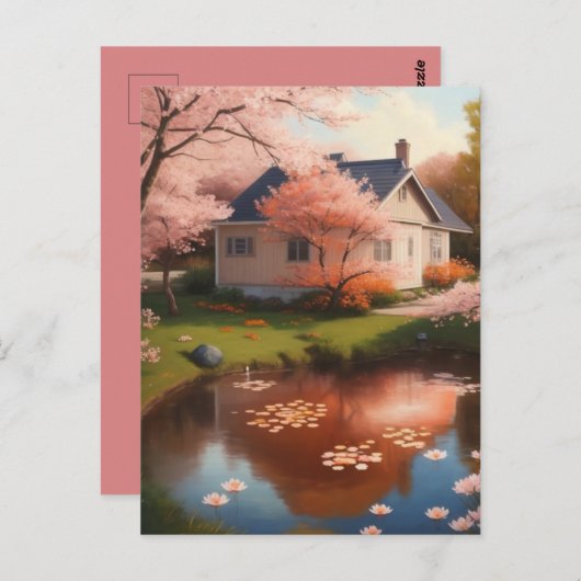 Mooi huis briefkaart (Voorkant / Achterkant)