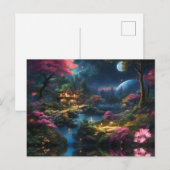 Mooi huis en tuinen in een magisch land briefkaart (Voorkant / Achterkant)