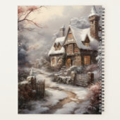 Mooi huis in de winter Scene, Naam wijzigen, Jaar Planner (Achterkant)