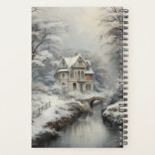 Mooi huis in de winter Scene, Naam wijzigen, Jaar Planner (Achterkant)