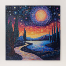 Mooi Huis Natuur Landschap Print