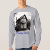 Mooi huis ontwerp - Stijlvol Sleeve T-shirt (Voorkant)