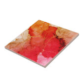 Mooi huis tegels blauw, goud tegeltje (Zijkant)