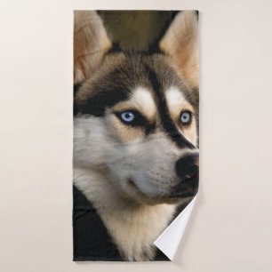 Mooi Husky Sierkussen Badhanddoek