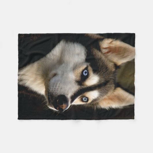Mooi Husky Sierkussen Fleece Deken (Voorkant (Horizontaal))