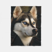 Mooi Husky Sierkussen Fleece Deken (Voorkant)
