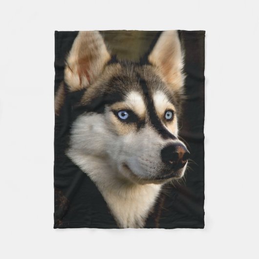 Mooi Husky Sierkussen Fleece Deken (Voorkant)