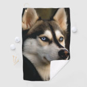 Mooi Husky Sierkussen Golfhanddoek (Insitu)