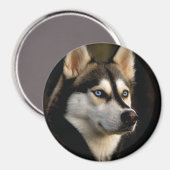 Mooi Husky Sierkussen Magneet (Voorkant / Achterkant)