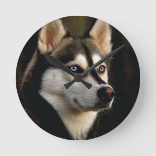Mooi Husky Sierkussen Ronde Klok
