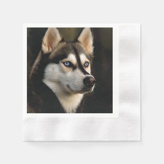 Mooi Husky Sierkussen Servet (Voorkant)