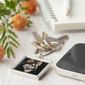 Mooi Husky Sierkussen Sleutelhanger (Zijkant)